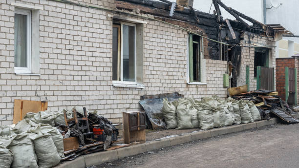 Professional Fire Damage Removal technician working in Dassel, MN